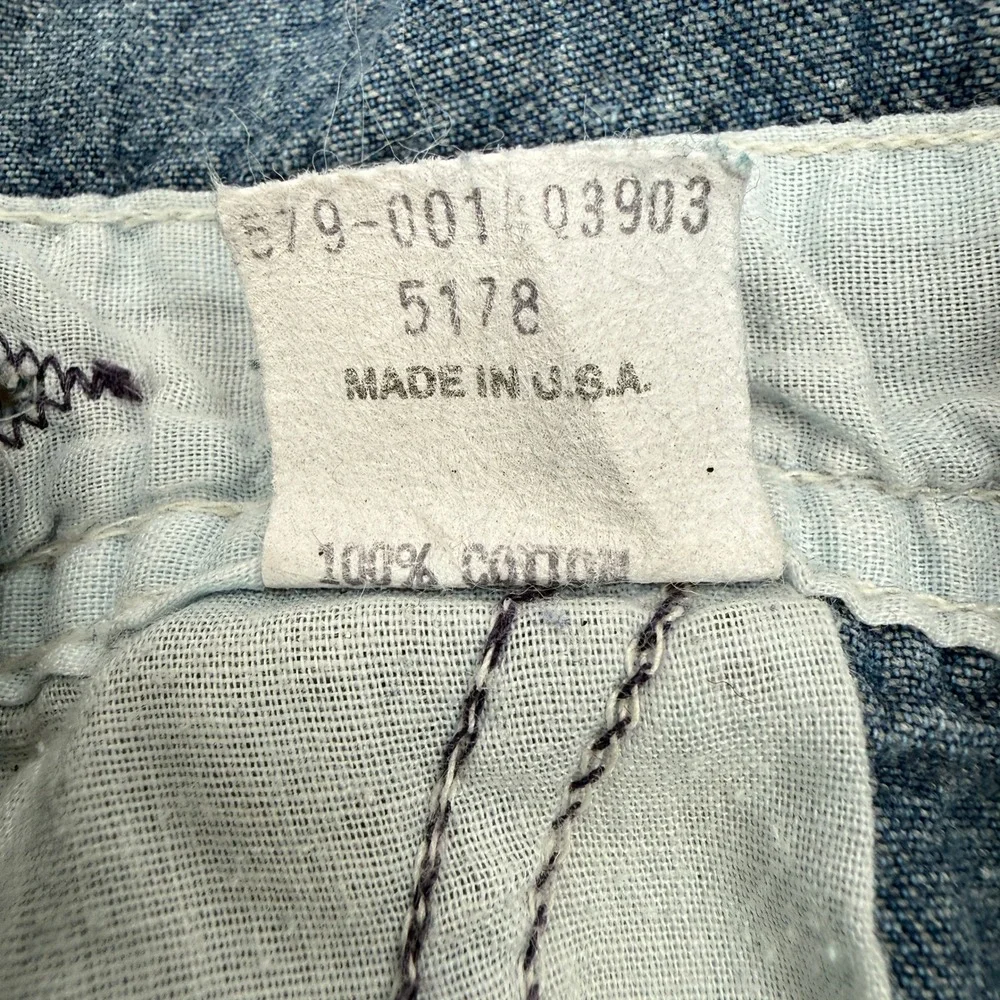 OshKosh B'gosh Overalls Kids 4T Blue Vintage Vestbak Denim Made in USA